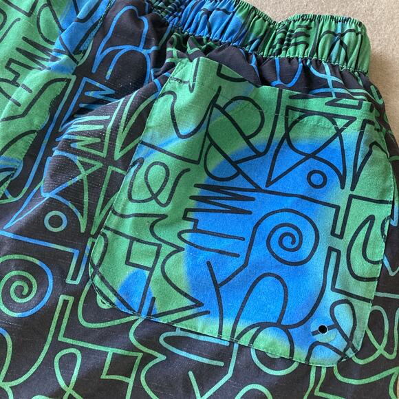 Nike Mens Yoga Training Robbie Simon Shorts Sz XXL Green Black Gym Swoosh A.I.R. - Picture 8 of 12